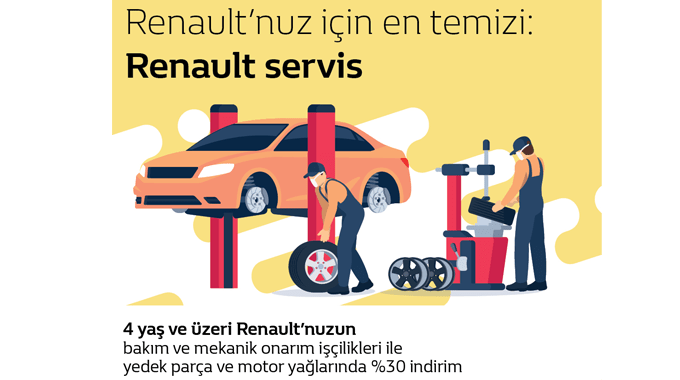 Renault’nuz Için En Temizi Renault Servisi